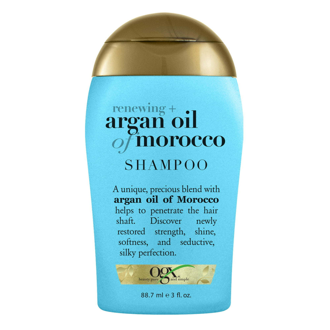 OGX Renewing Nourishing Moisturizing Shine Enhancing Daily Shampoo with Argan & Moroccan Oil, 3 fl oz - Nexusni