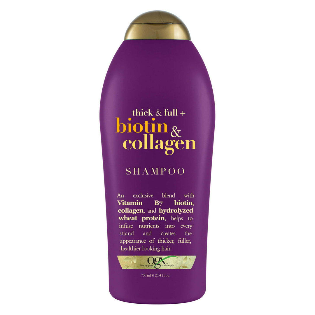 OGX Thick & Full + Biotin & Collagen Volumizing Daily Shampoo, 25.4 fl oz - Nexusni