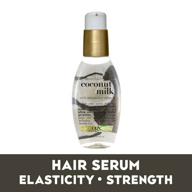 OGX Coconut Milk Moisturizing Strength & Shine, Leave-In Treatment Hair Serum, 4 fl oz - Nexusni