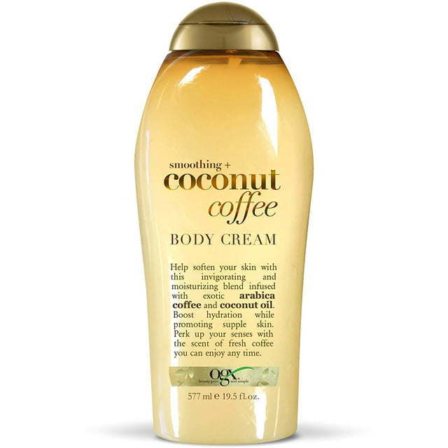 OGX Smoothing + Coconut Coffee Body Cream, 19.5 fl. oz. - Nexusni