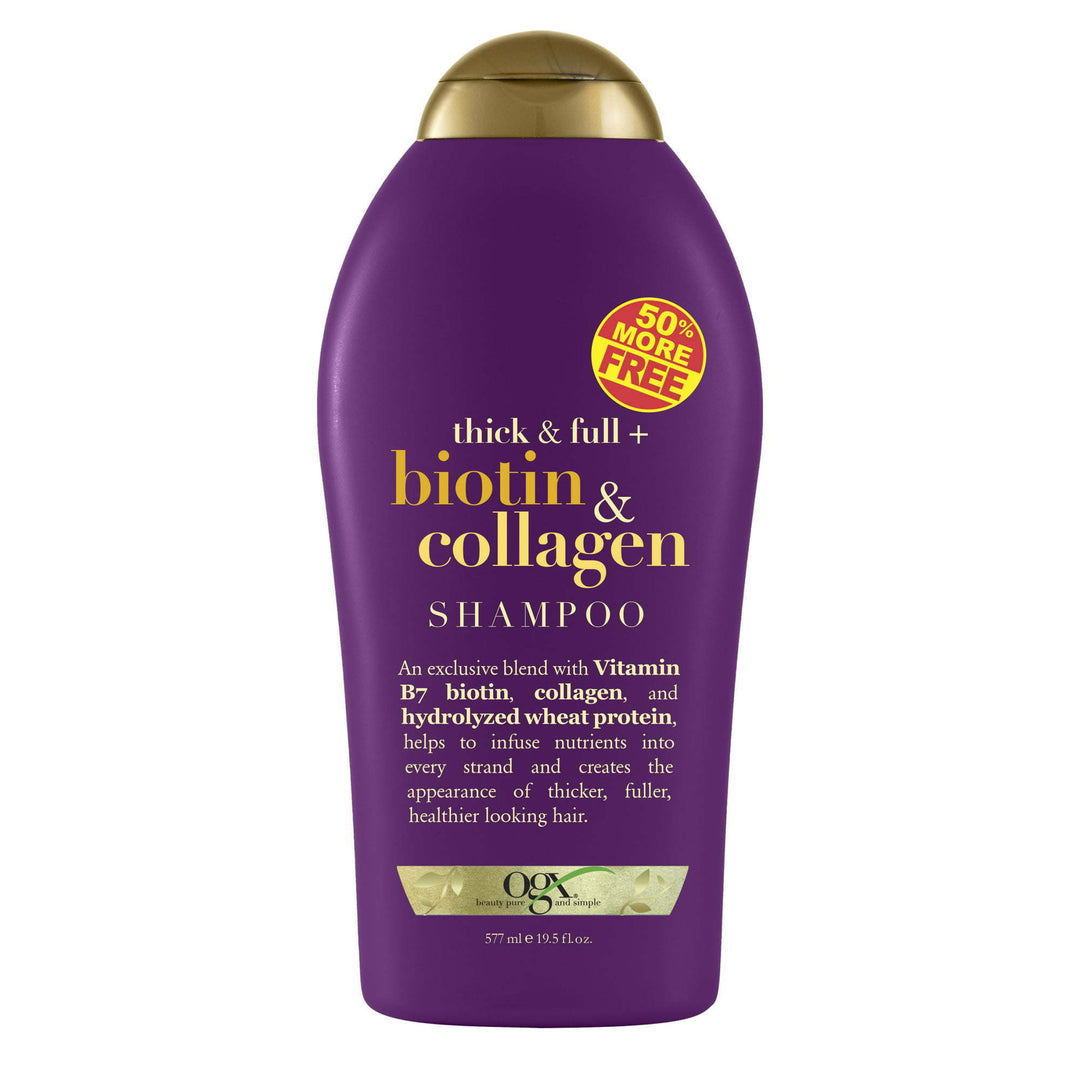 OGX Shampoo Thick & Full Biotin & Collagen, 19.5 oz - Nexusni