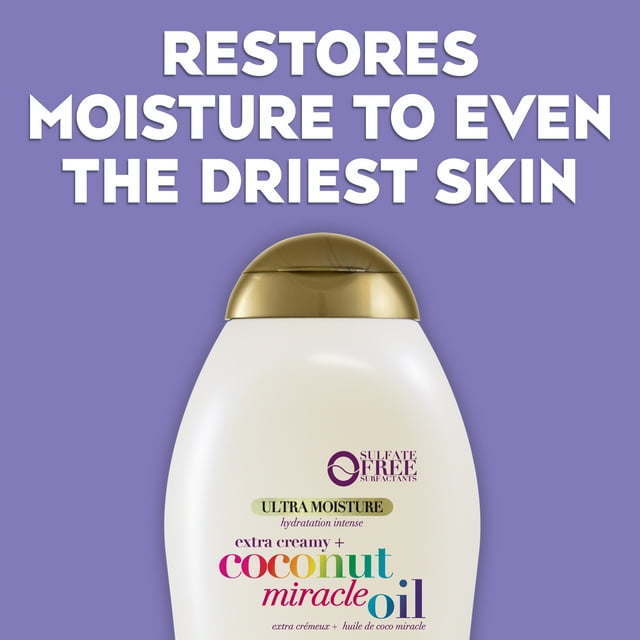 OGX Ultra Moisture Body Wash Extra Creamy + Coconut Miracle Oil, 19.5 fl oz - Nexusni