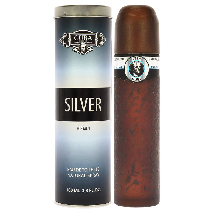 Cuba Silver by Cuba for Men - 3.3 oz EDT Spray - Nexusni