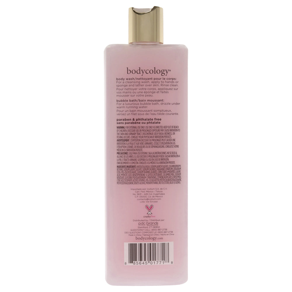 2 in 1 Body Wash and Bubble Bath - Sweet Love by Bodycology for Women - 16 oz Body Wash - Nexusni