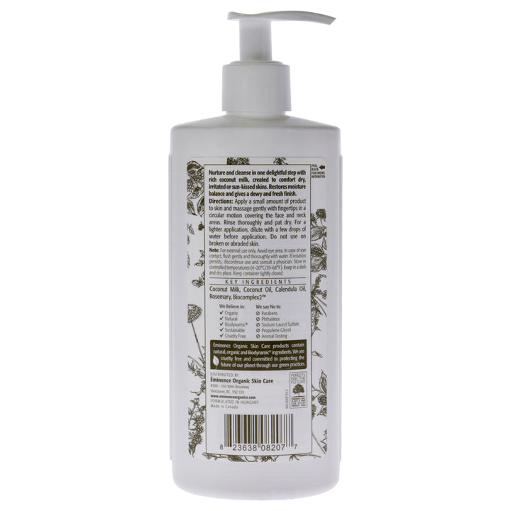 Coconut Milk Cleanser by Eminence for Unisex - 8.4 oz Cleanser - Nexusni