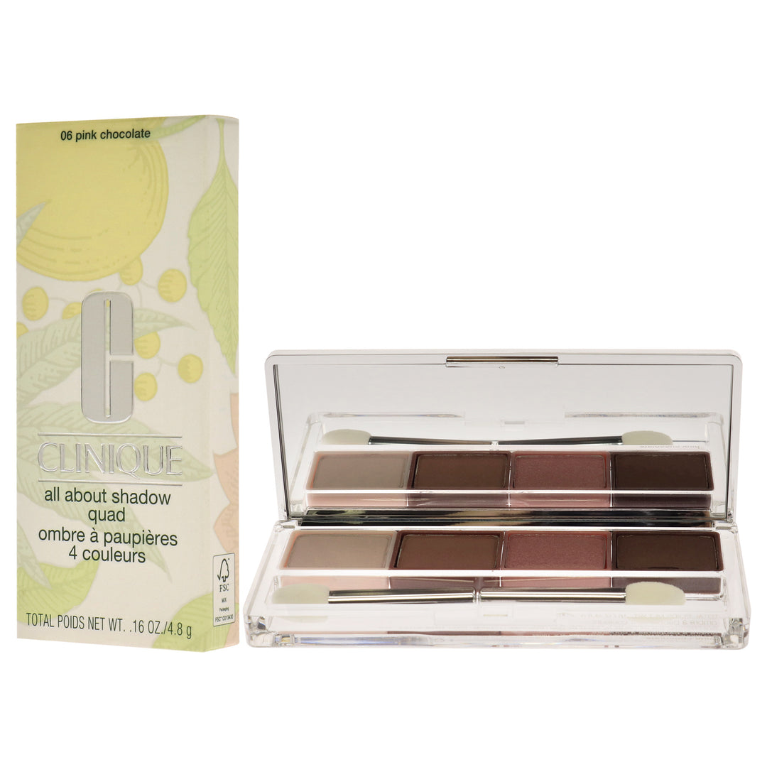 All About Shadow Quad - 06 Pink Chocolate by Clinique for Women - 0.16 oz Eye Shadow - Nexusni