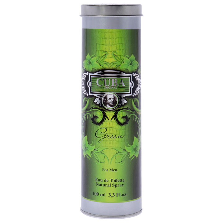 Cuba Green by Cuba for Men - 3.3 oz EDT Spray - Nexusni