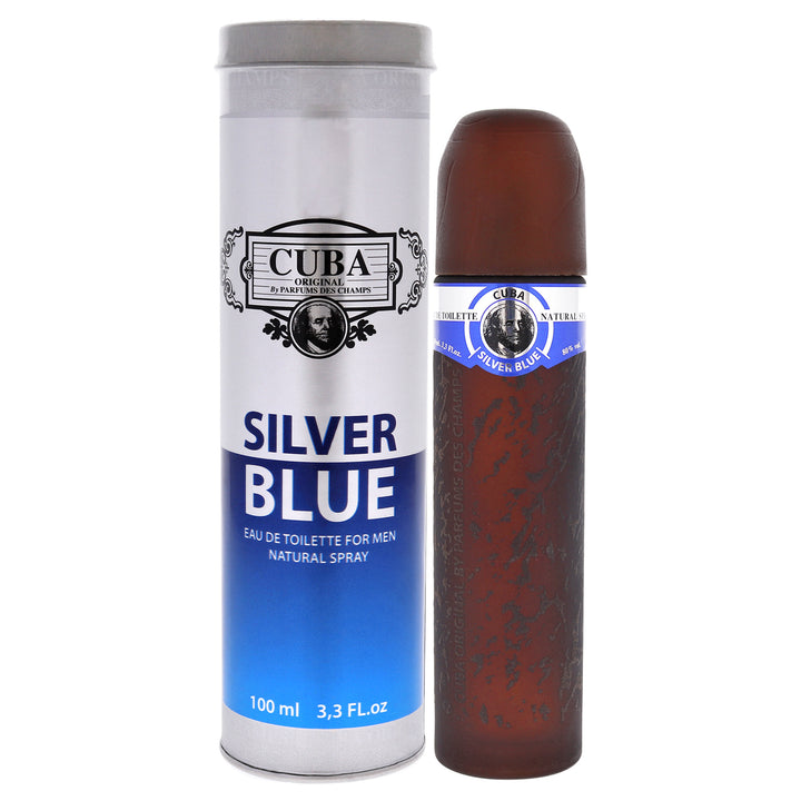 Cuba Silver Blue by Cuba for Men - 3.3 oz EDT Spray - Nexusni