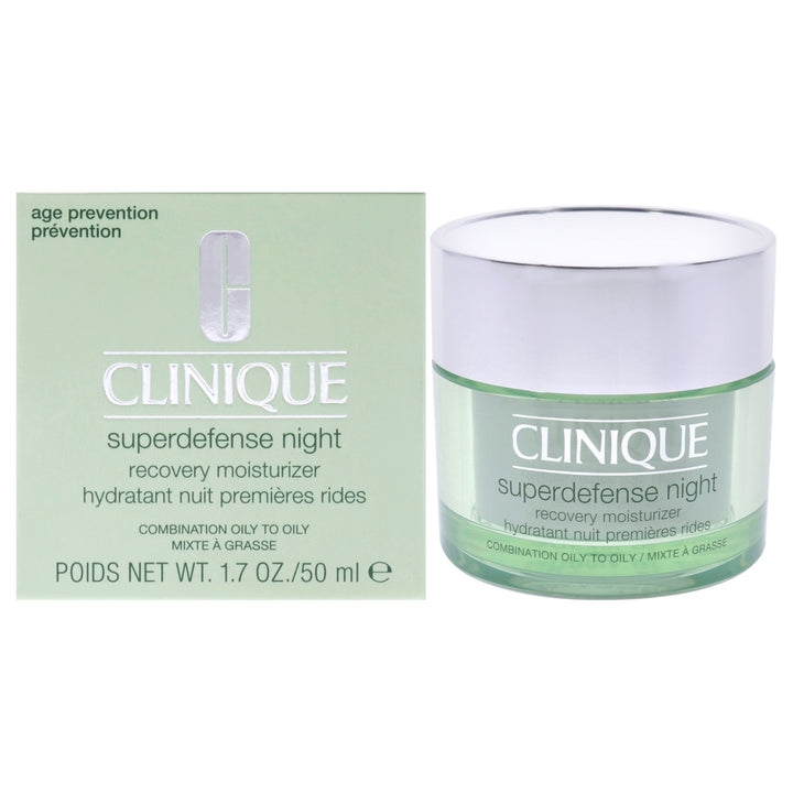 Superdefense Night Recovery Moisturizer - Combination Oily To Oily by Clinique for Women - 1.7 oz Moisturizer - Nexusni