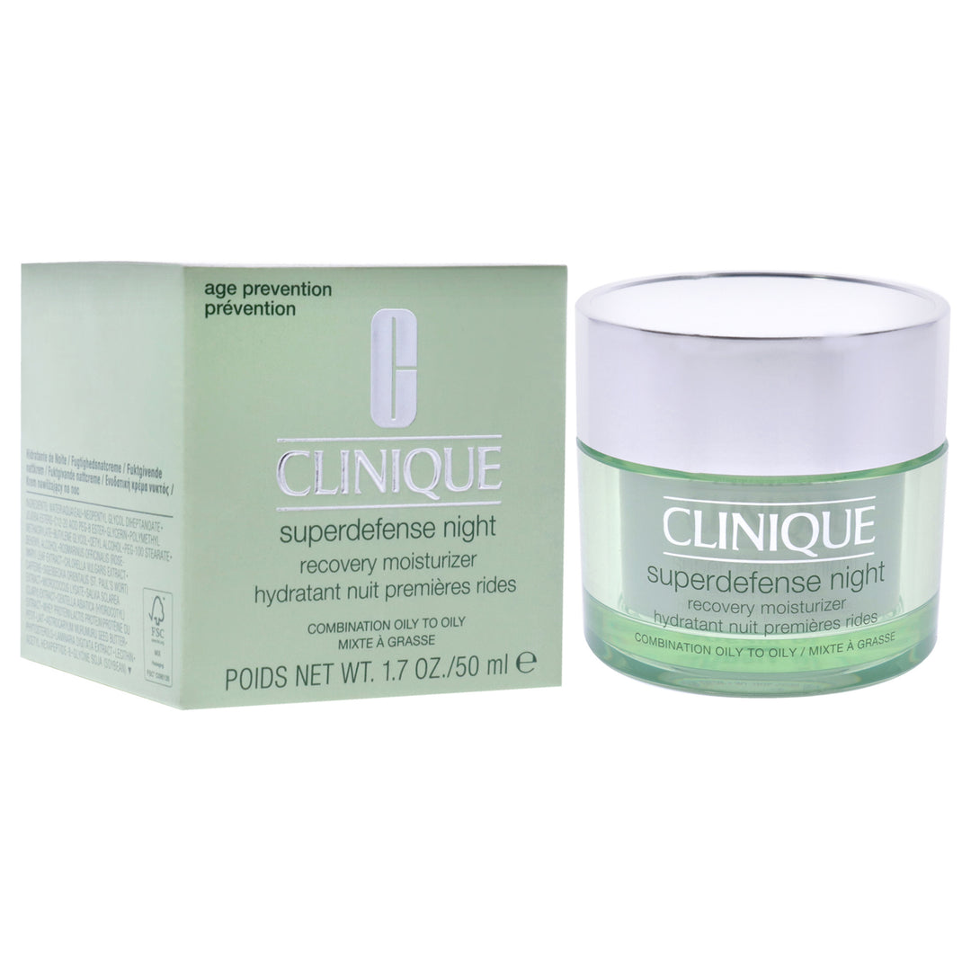 Superdefense Night Recovery Moisturizer - Combination Oily To Oily by Clinique for Women - 1.7 oz Moisturizer - Nexusni