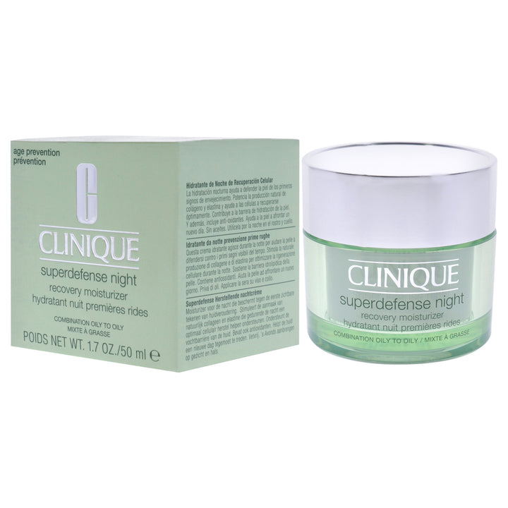 Superdefense Night Recovery Moisturizer - Combination Oily To Oily by Clinique for Women - 1.7 oz Moisturizer - Nexusni