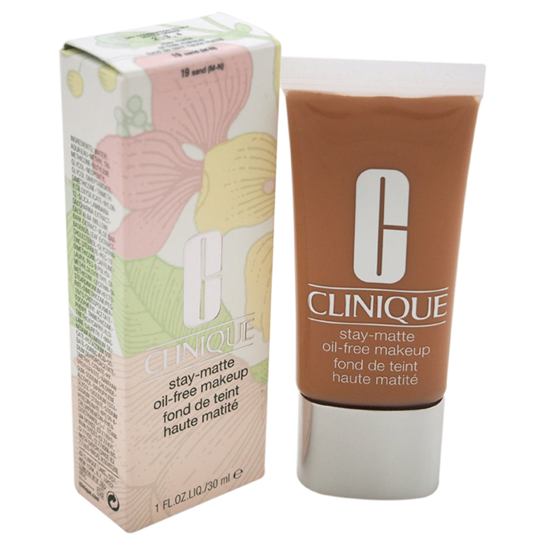 Stay-Matte Oil-Free Makeup - 19 Sand (M-N) - Dry Combination To Oily by Clinique for Women - 1 oz Makeup - Nexusni