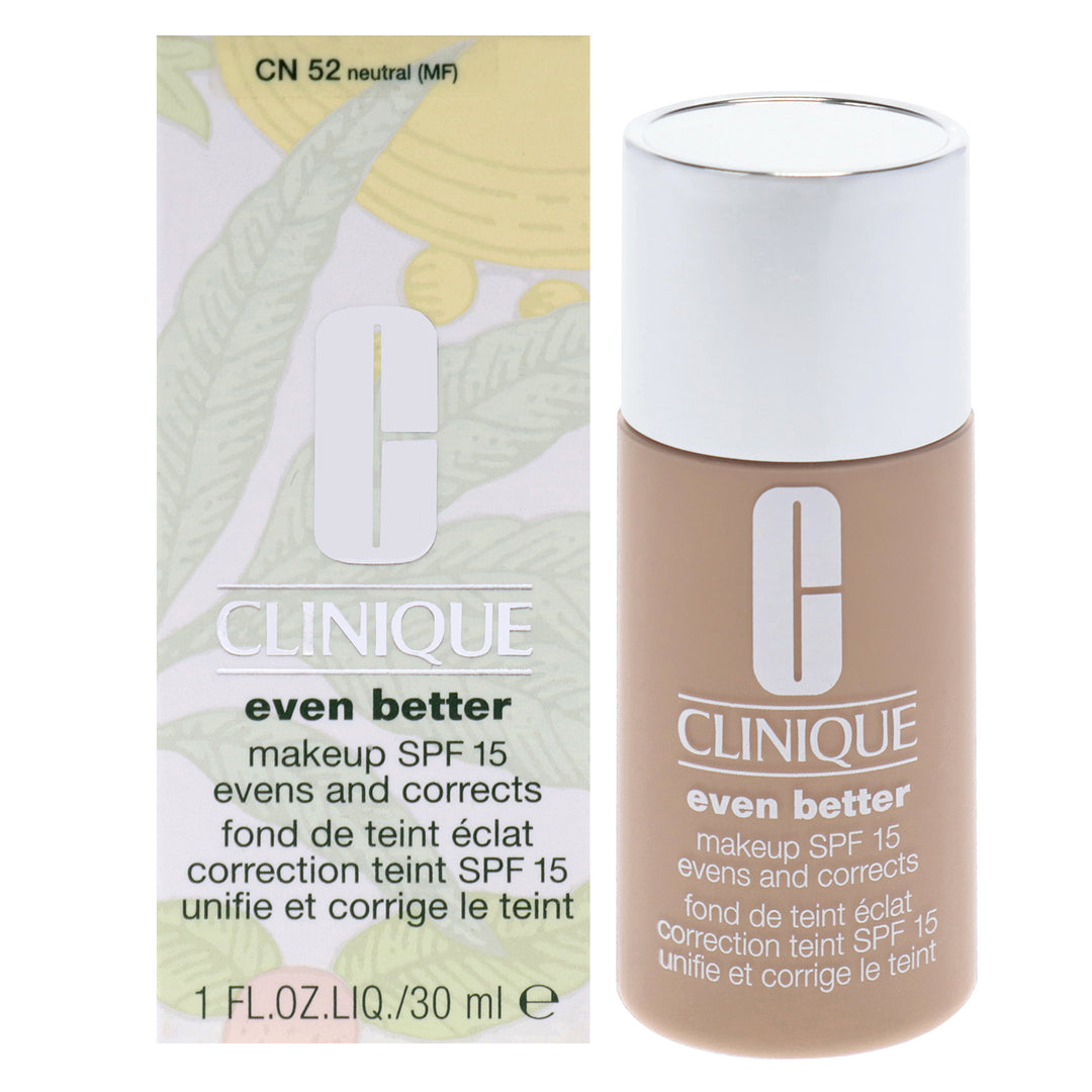 Even Better Makeup SPF 15 - CN 52 Neutral (MF) - Dry To Combination Oily Skin by Clinique for Women - 1 oz Foundation - Nexusni