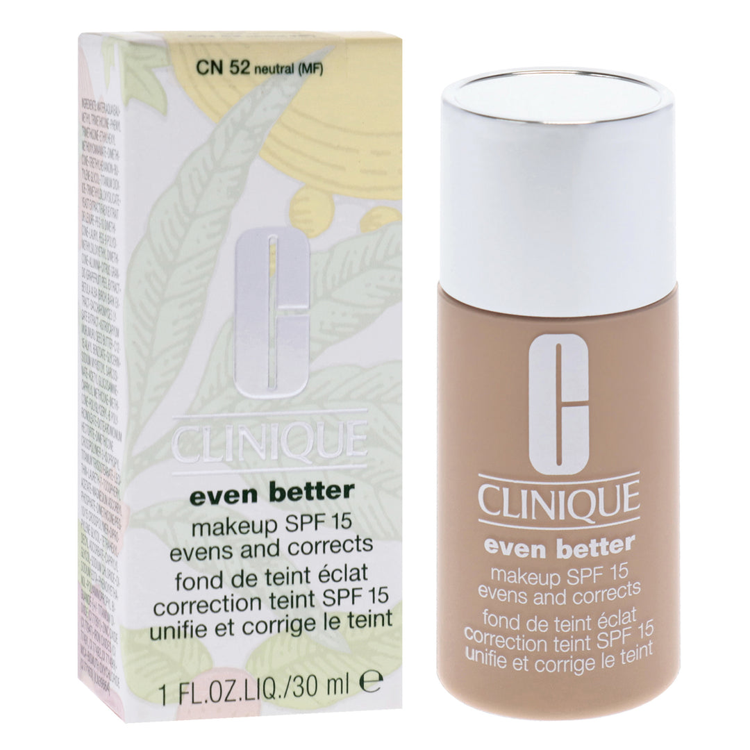 Even Better Makeup SPF 15 - CN 52 Neutral (MF) - Dry To Combination Oily Skin by Clinique for Women - 1 oz Foundation - Nexusni