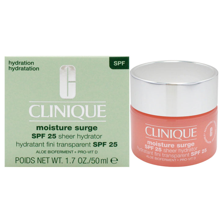 Moisture Surge Sheer Hydrator SPF 25 by Clinique for Women - 1.7 oz Moisturizer - Nexusni