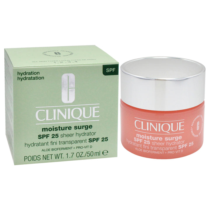 Moisture Surge Sheer Hydrator SPF 25 by Clinique for Women - 1.7 oz Moisturizer - Nexusni