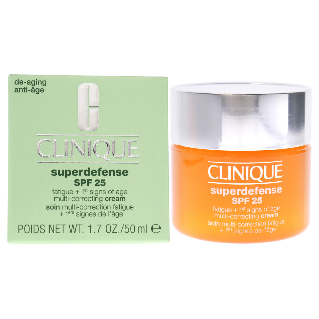 Superdefense Multi-Correcting Cream SPF 25 - Type I-II by Clinique for Unisex - 1.7 oz Cream - Nexusni