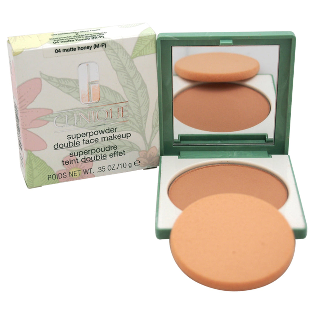 Superpowder Double Face Makeup - 04 Matte Honey (M-P)-Dry Combination by Clinique for Women - 0.35 oz Powder - Nexusni