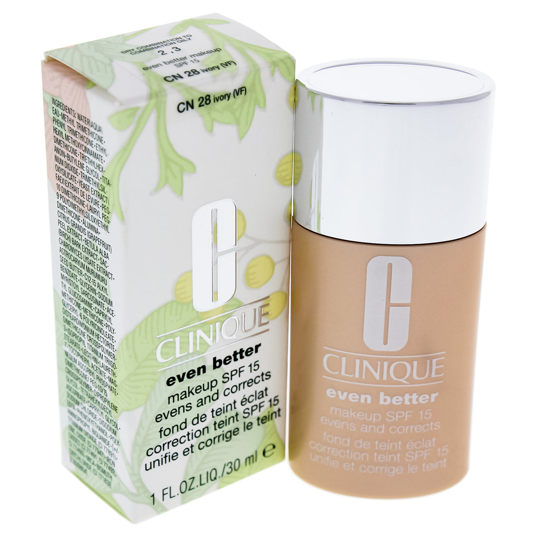 Even Better Makeup SPF 15 - 03 Ivory Dry Combination To Combination Oily Skin by Clinique for Women - 1 oz Foundation - Nexusni