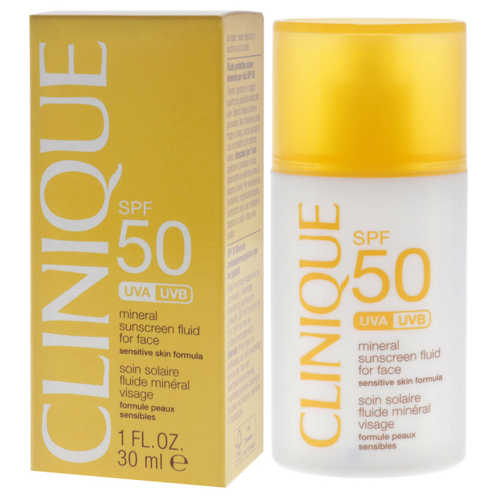 Mineral Sunscreen Fluid for Face SPF50 by Clinique for Women - 1 oz Sunscreen - Nexusni