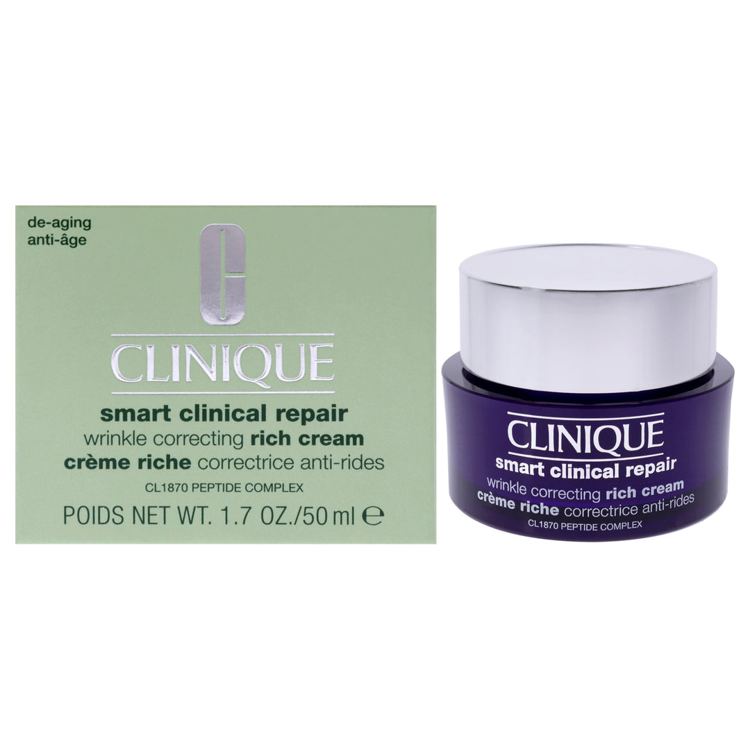 Smart Clinical Repair Wrinkle Correcting Rich Cream by Clinique for Women - 1.7 oz Cream - Nexusni