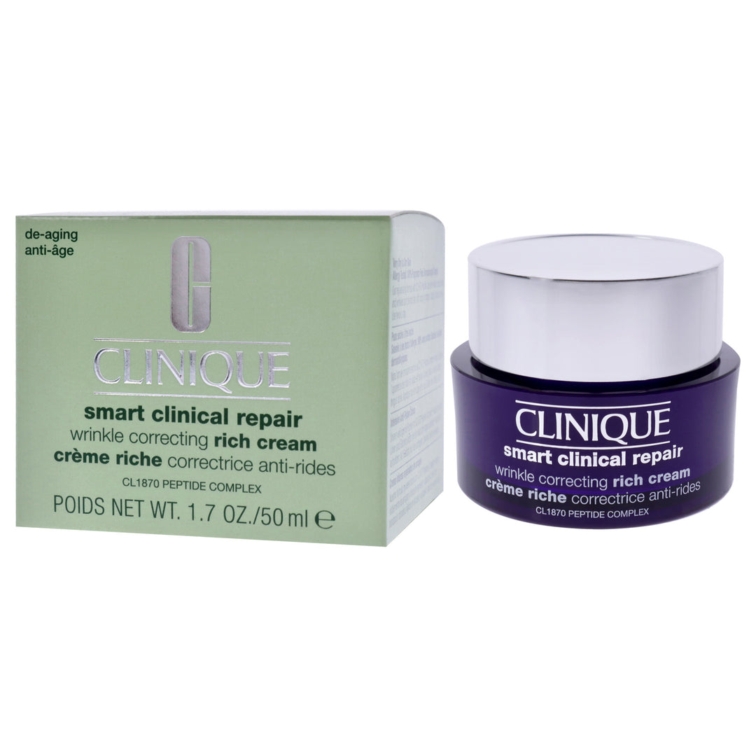 Smart Clinical Repair Wrinkle Correcting Rich Cream by Clinique for Women - 1.7 oz Cream - Nexusni