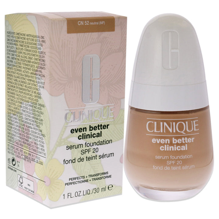 Even Better Clinical Serum Foundation SPF 20 - CN 52 Neutral by Clinique for Women - 1 oz Foundation - Nexusni