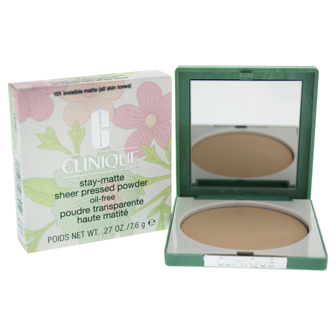 Stay-Matte Sheer Pressed Powder - 101 Invisible Matte by Clinique for Women - 0.27 oz Powder - Nexusni