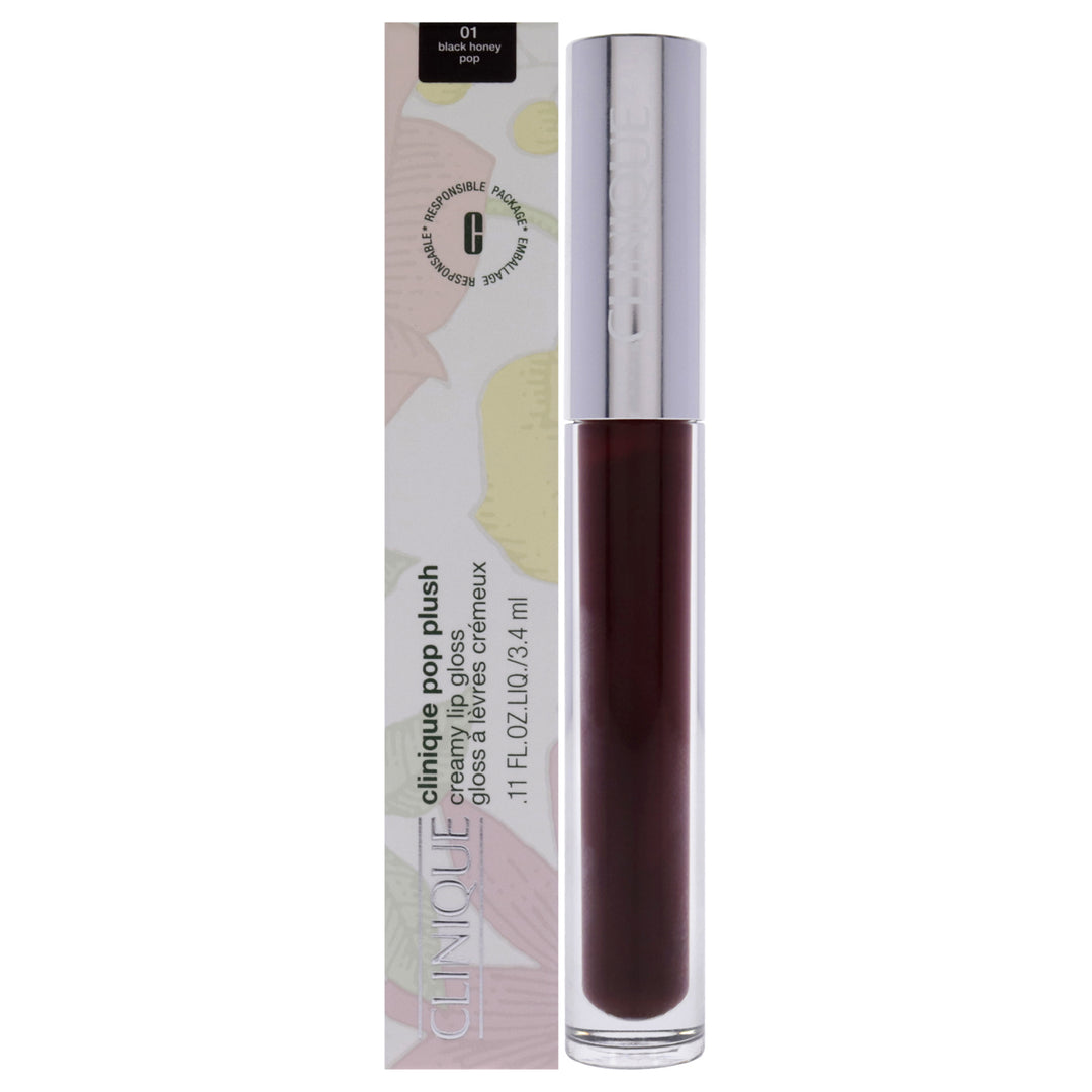 Pop Plush Creamy Lip Gloss - 01 Black Honey Pop by Clinique for Women - 0.11 oz Lip Gloss - Nexusni