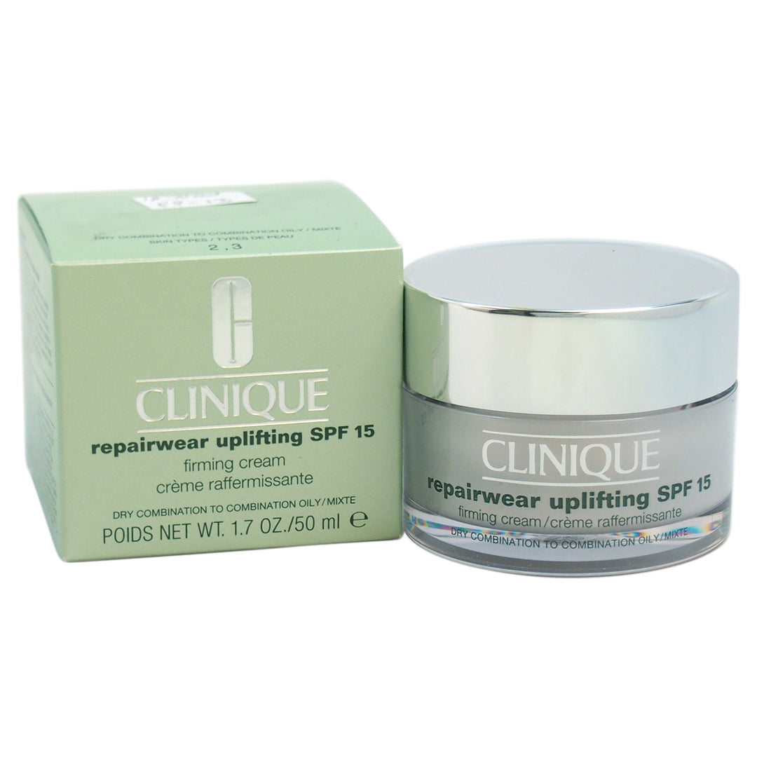 Repairwear Uplifting SPF 15 Firming Cream - Dry Combination To Oily Skin by Clinique for Unisex - 1.7 oz Cream - Nexusni