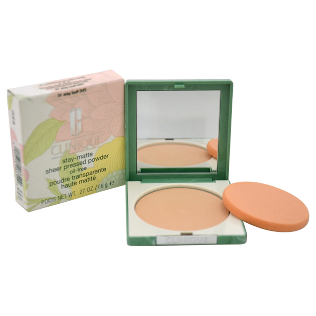 Stay-Matte Sheer Pressed Powder - 01 Stay Buff (VF) - Dry Combination To Oily by Clinique for Women - 0.27 oz Powder - Nexusni