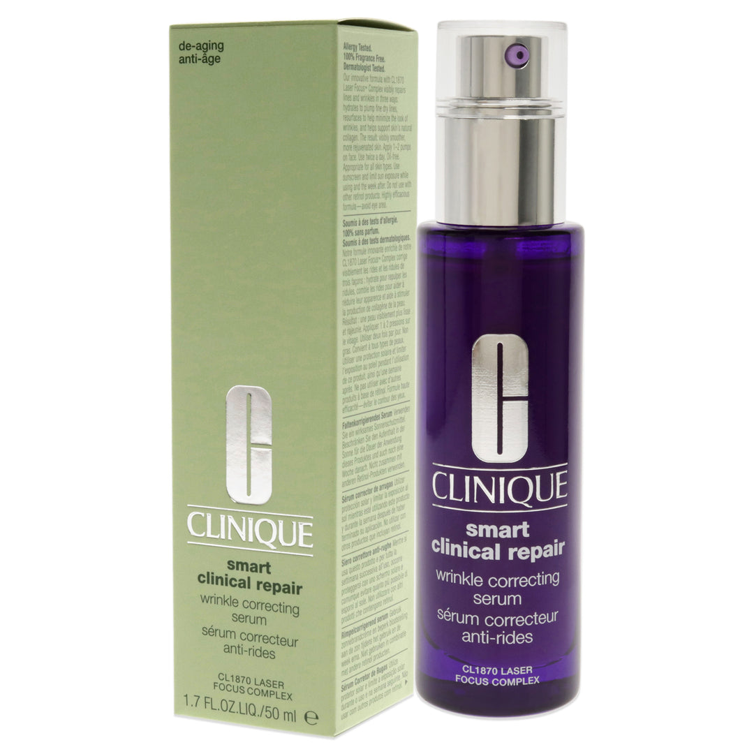 Smart Clinical Repair Wrinkle Correcting Serum by Clinique for Unisex - 1.7 oz Serum - Nexusni