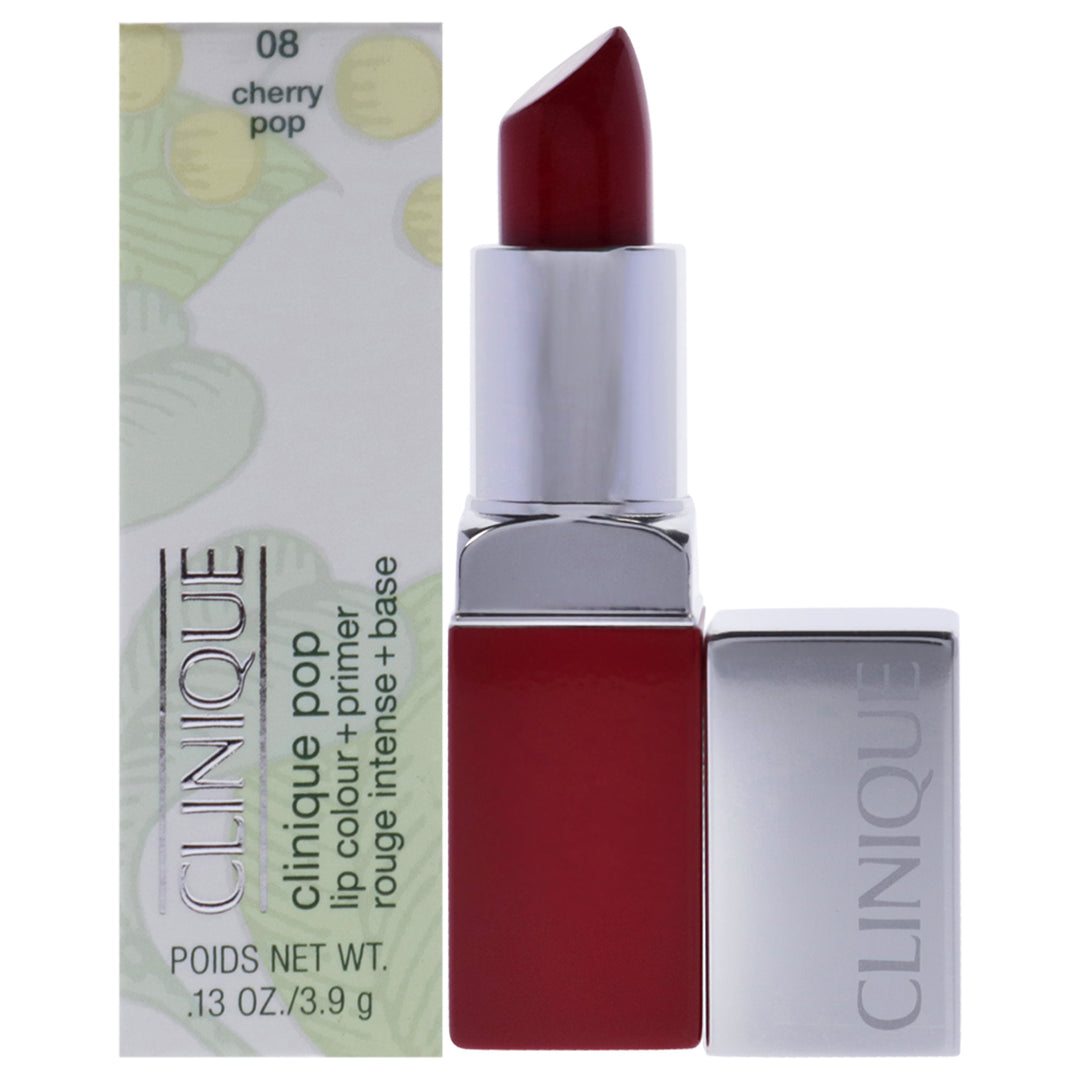 Clinique Pop Lip Colour Plus Primer - 08 Cherry Pop by Clinique for Women - 0.13 oz Lipstick - Nexusni