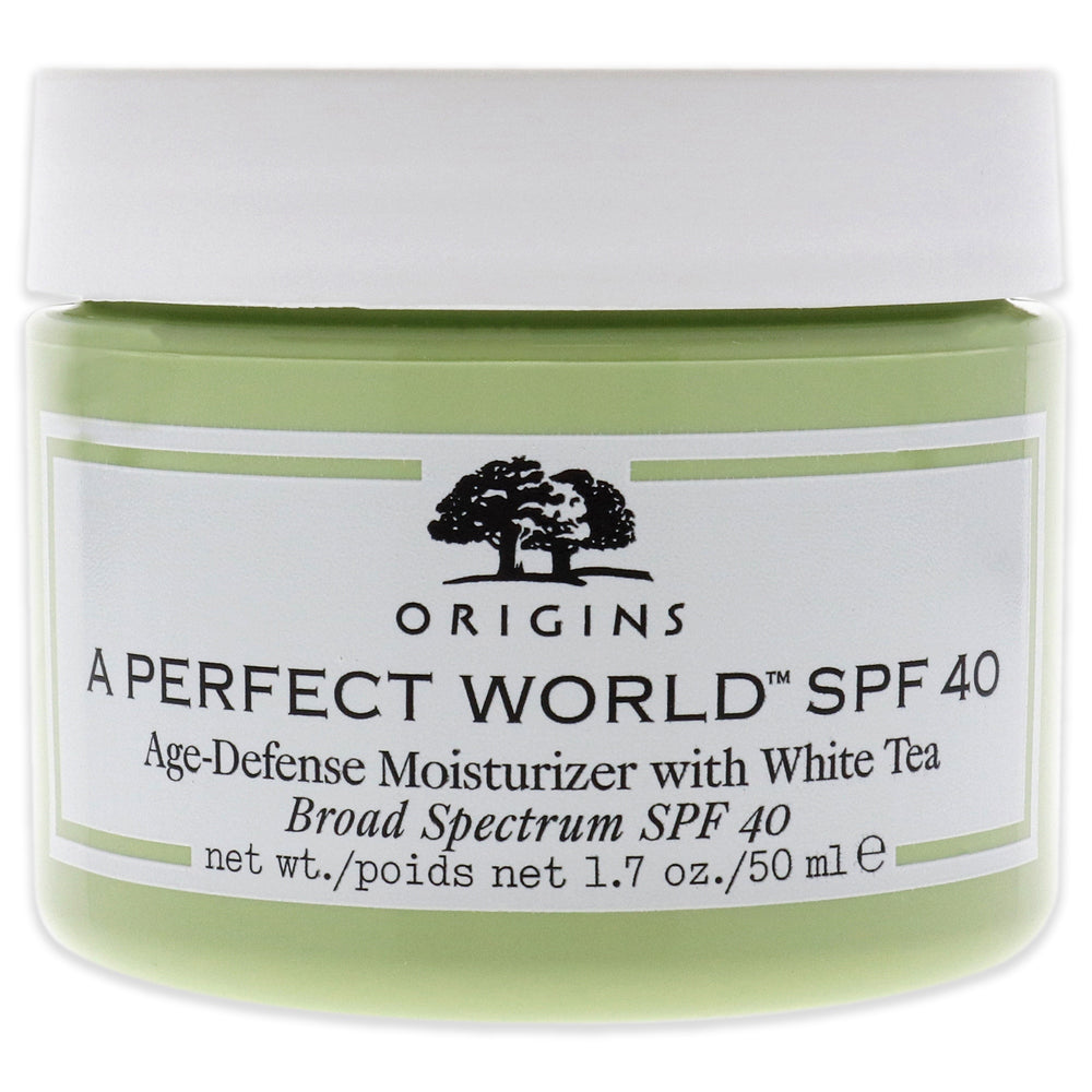 A Perfect World Age-Defense Moisturizer with White Tea SPF 40 by Origins for Unisex - 1.7 oz Moisturizer - Nexusni