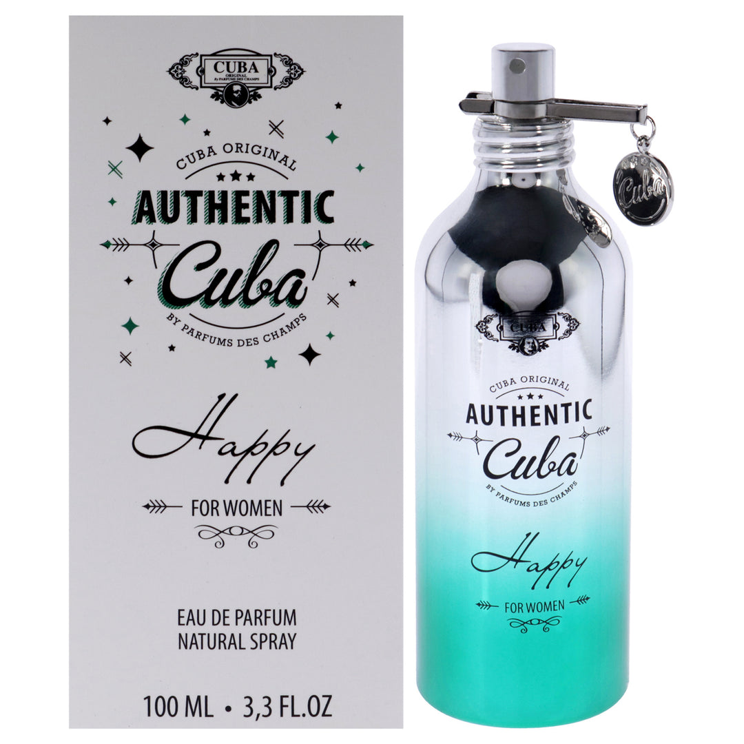 Cuba Authentic Happy by Cuba for Women - 3.3 oz EDP Spray - Nexusni