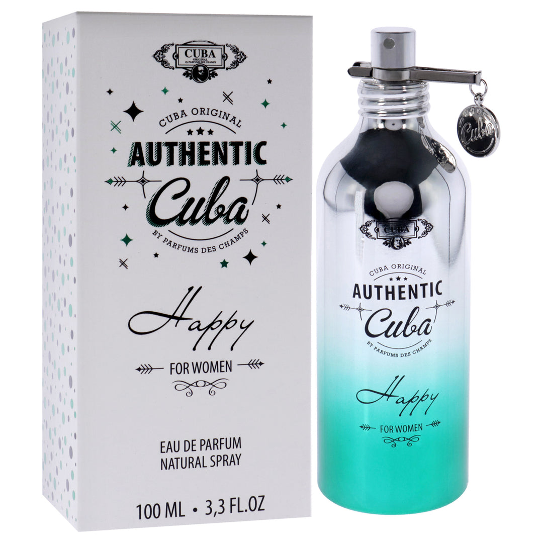 Cuba Authentic Happy by Cuba for Women - 3.3 oz EDP Spray - Nexusni