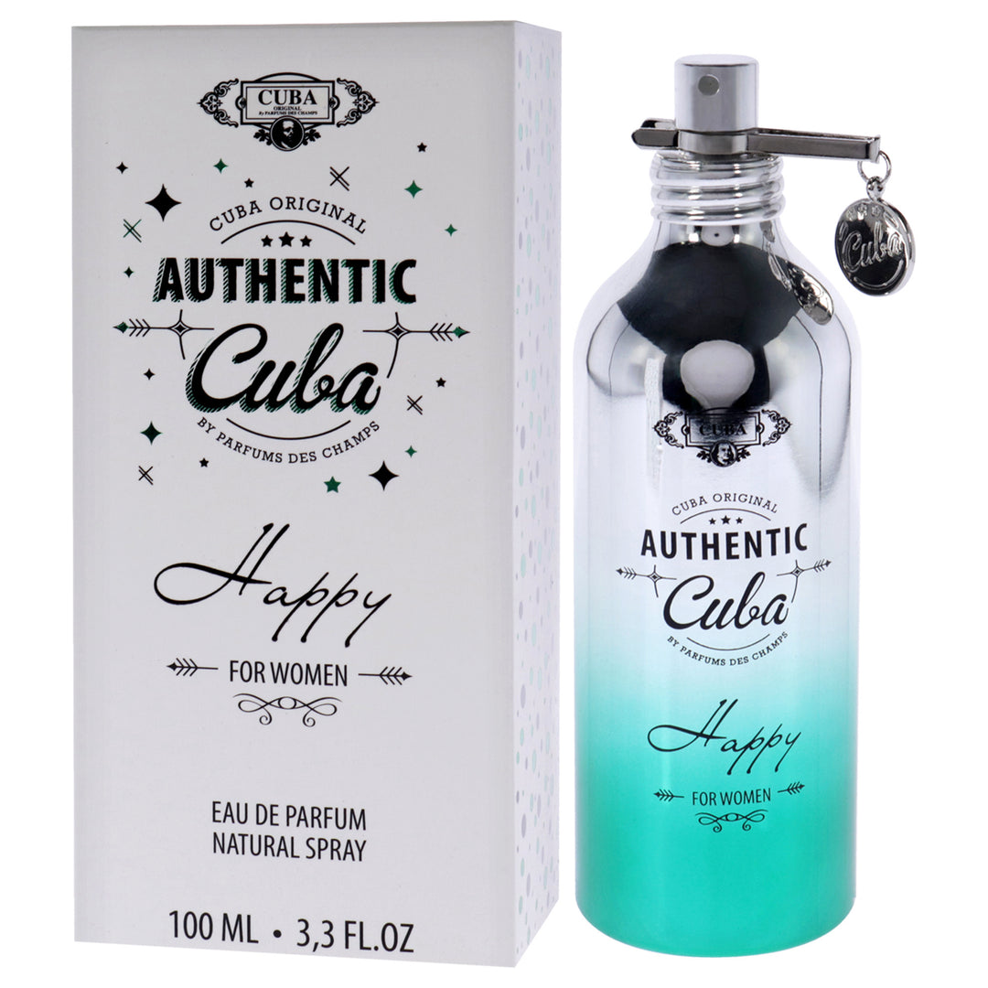 Cuba Authentic Happy by Cuba for Women - 3.3 oz EDP Spray - Nexusni