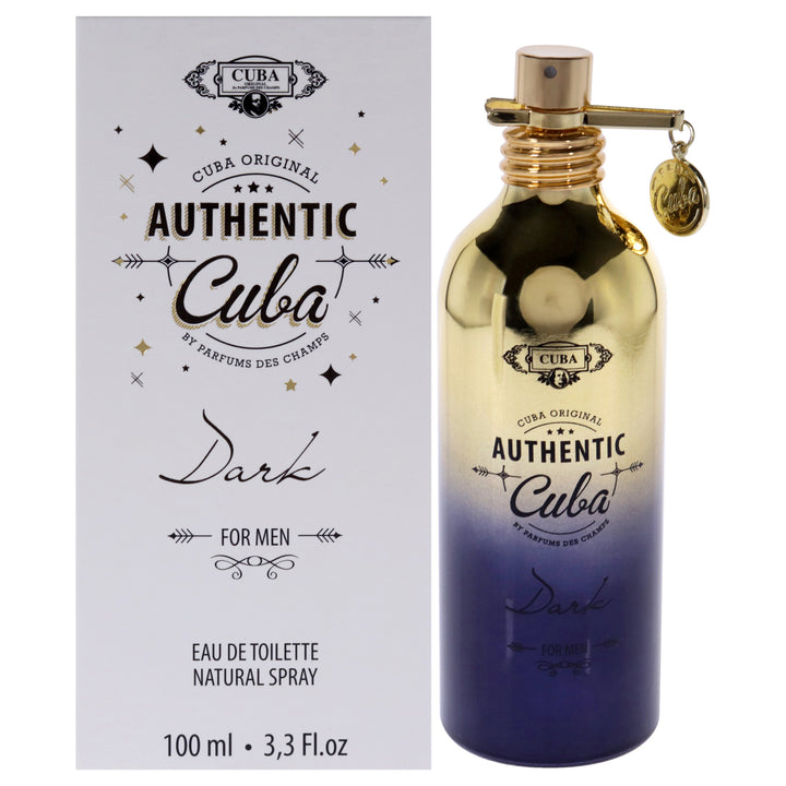 Cuba Authentic Dark by Cuba for Men - 3.3 oz EDT Spray - Nexusni