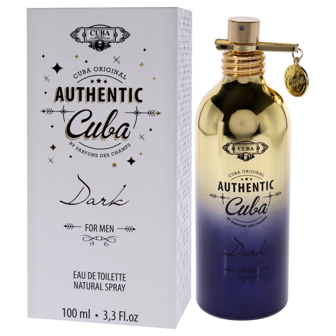 Cuba Authentic Dark by Cuba for Men - 3.3 oz EDT Spray - Nexusni