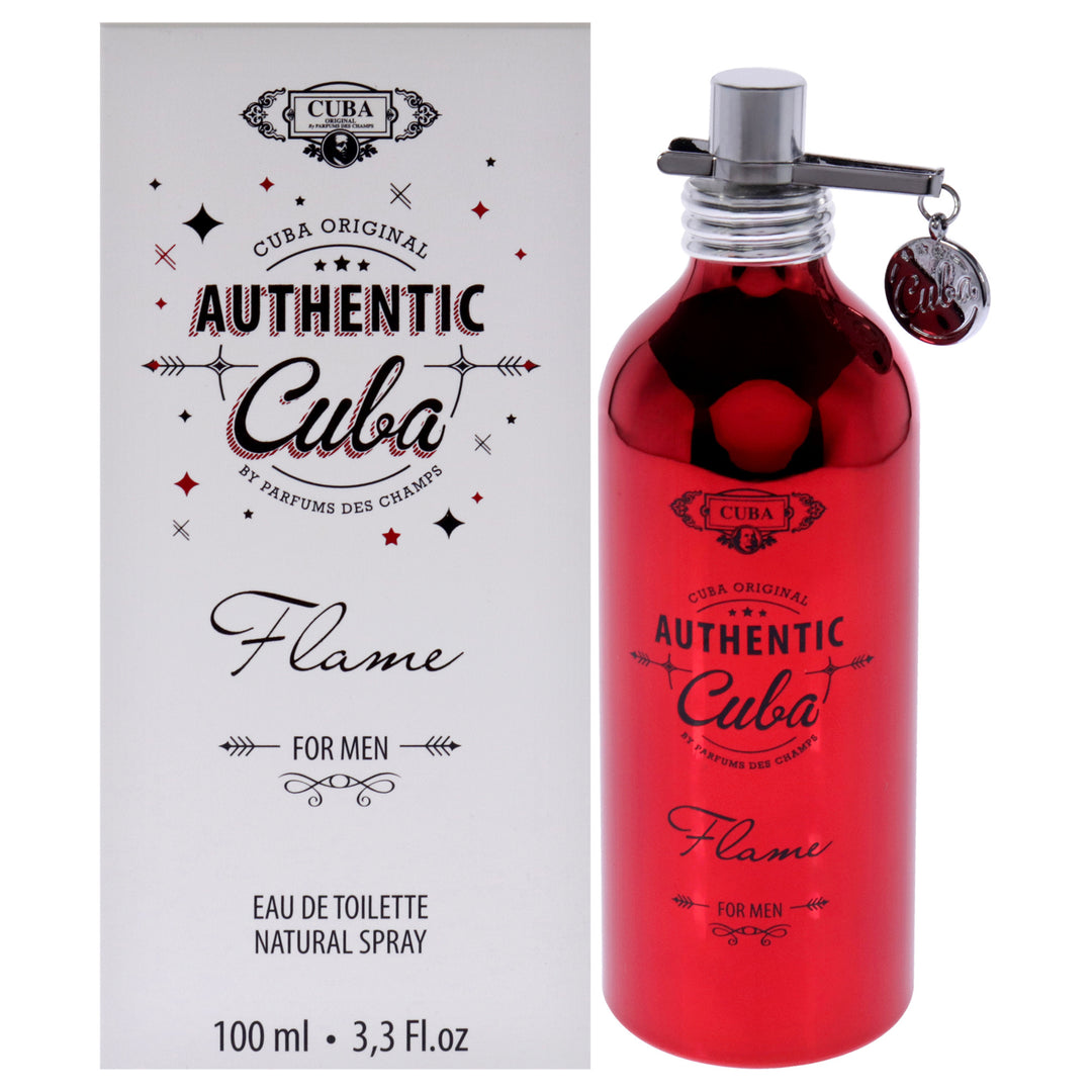 Cuba Authentic Flame by Cuba for Men - 3.3 oz EDT Spray - Nexusni