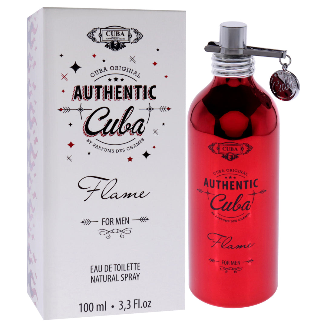 Cuba Authentic Flame by Cuba for Men - 3.3 oz EDT Spray - Nexusni