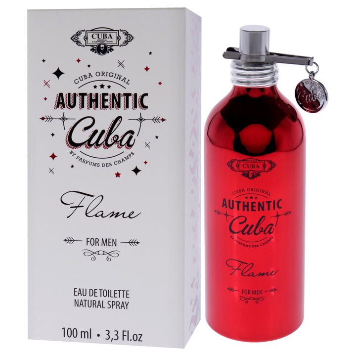 Cuba Authentic Flame by Cuba for Men - 3.3 oz EDT Spray - Nexusni