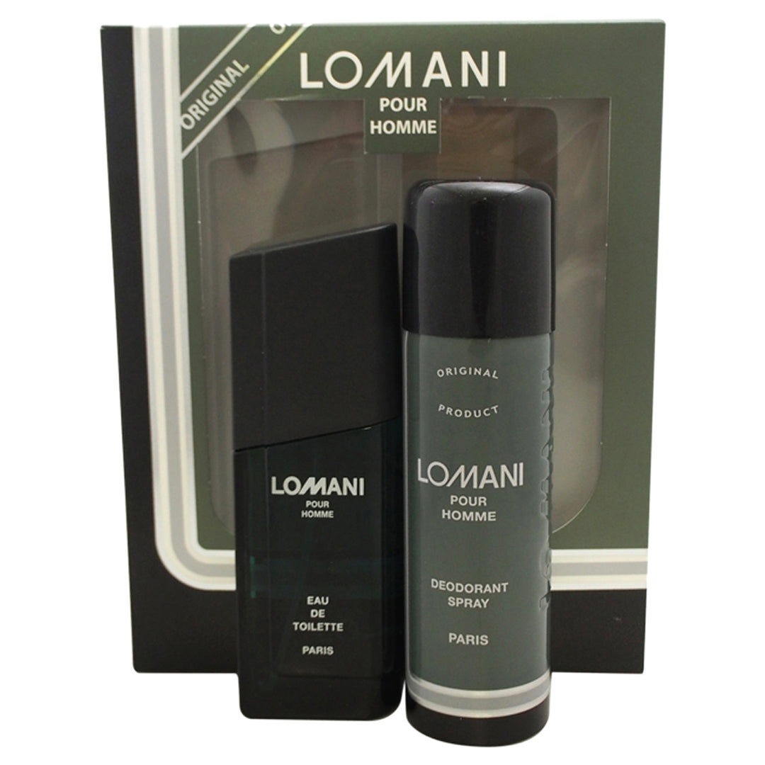 Lomani by Lomani for Men - 2 Pc Gift Set 3.3oz EDT Spray, 6.6oz Deodorant Spray - Nexusni