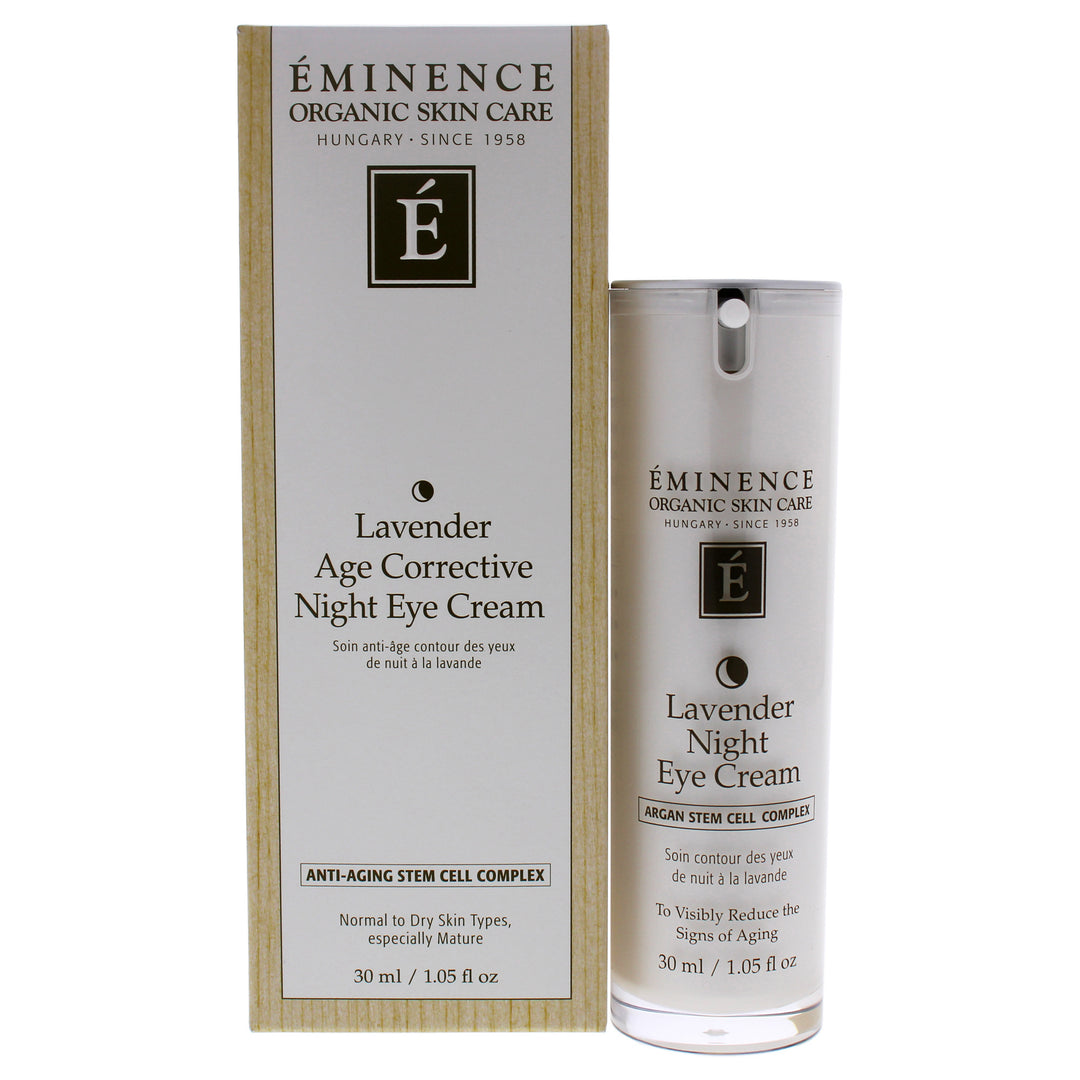 Lavender Age Corrective Night Eye Cream by Eminence for Unisex - 1.05 oz Cream - Nexusni