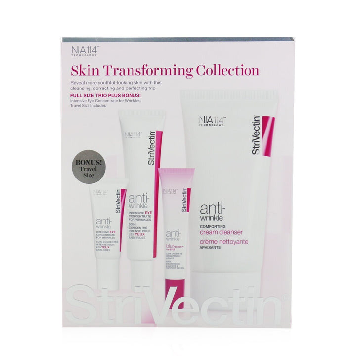 StriVectin - Skin Transforming Collection (Full Size Trio): Cleanser 150ml + Eye Concentrate (30ml+7ml) + Eyes Primer 10ml - 4pcs - Nexusni