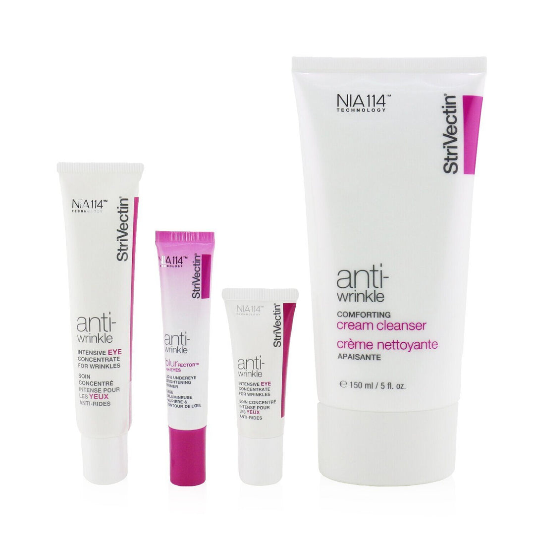 StriVectin - Skin Transforming Collection (Full Size Trio): Cleanser 150ml + Eye Concentrate (30ml+7ml) + Eyes Primer 10ml - 4pcs - Nexusni