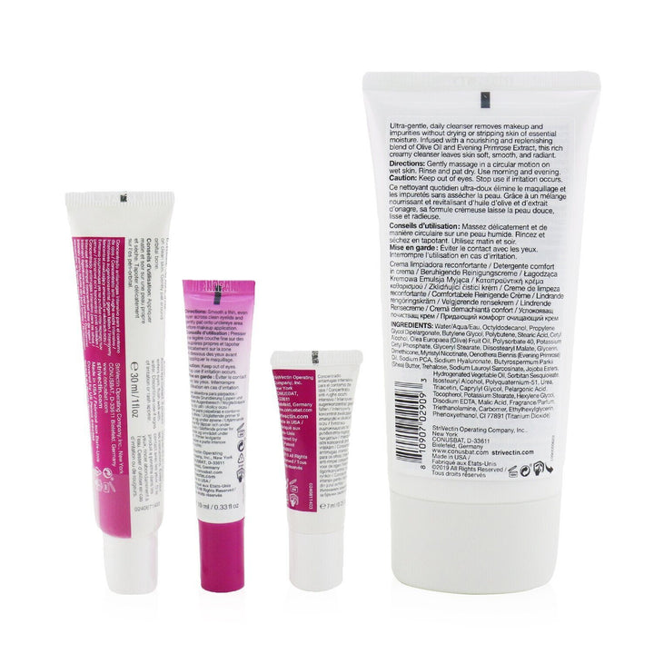 StriVectin - Skin Transforming Collection (Full Size Trio): Cleanser 150ml + Eye Concentrate (30ml+7ml) + Eyes Primer 10ml - 4pcs - Nexusni