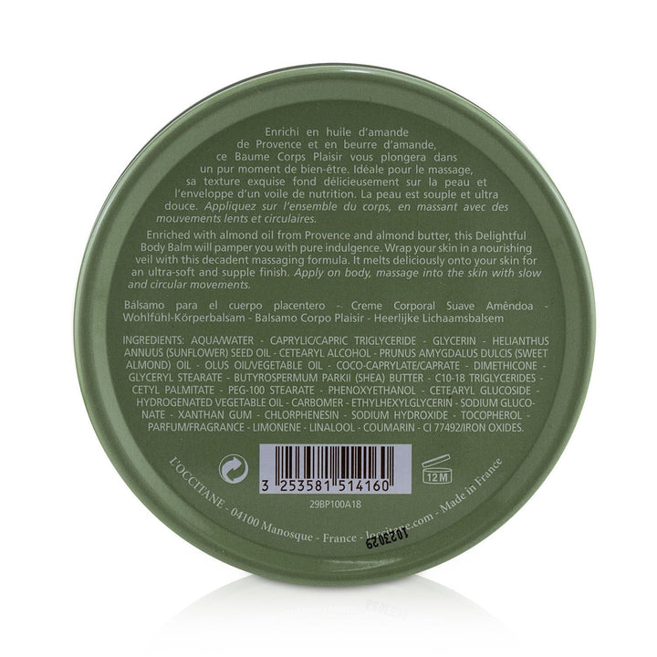 L'OCCITANE - Almond Delightful Body Balm 29BP100A18/1514160 100ml/3.4oz