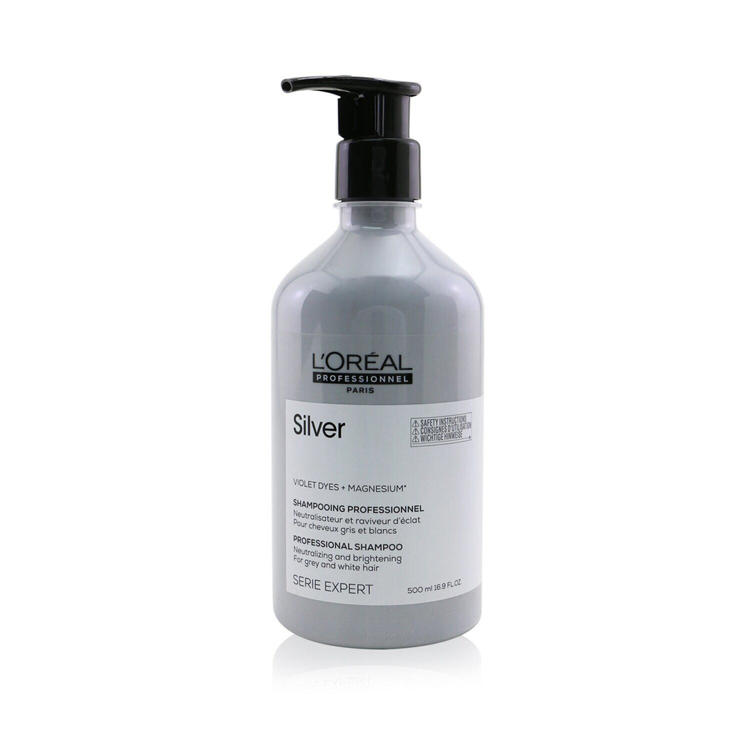 L'OREAL - Professionnel Serie Expert - Silver Violet Dyes+Magnesium Shampoo (For Grey and White Hair)  500ml/16.9oz - Nexusni