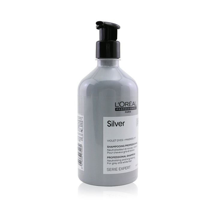 L'OREAL - Professionnel Serie Expert - Silver Violet Dyes+Magnesium Shampoo (For Grey and White Hair)  500ml/16.9oz - Nexusni